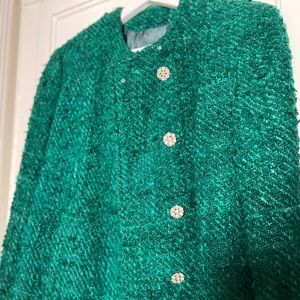 Gorgeous rare emerald vintage jacket